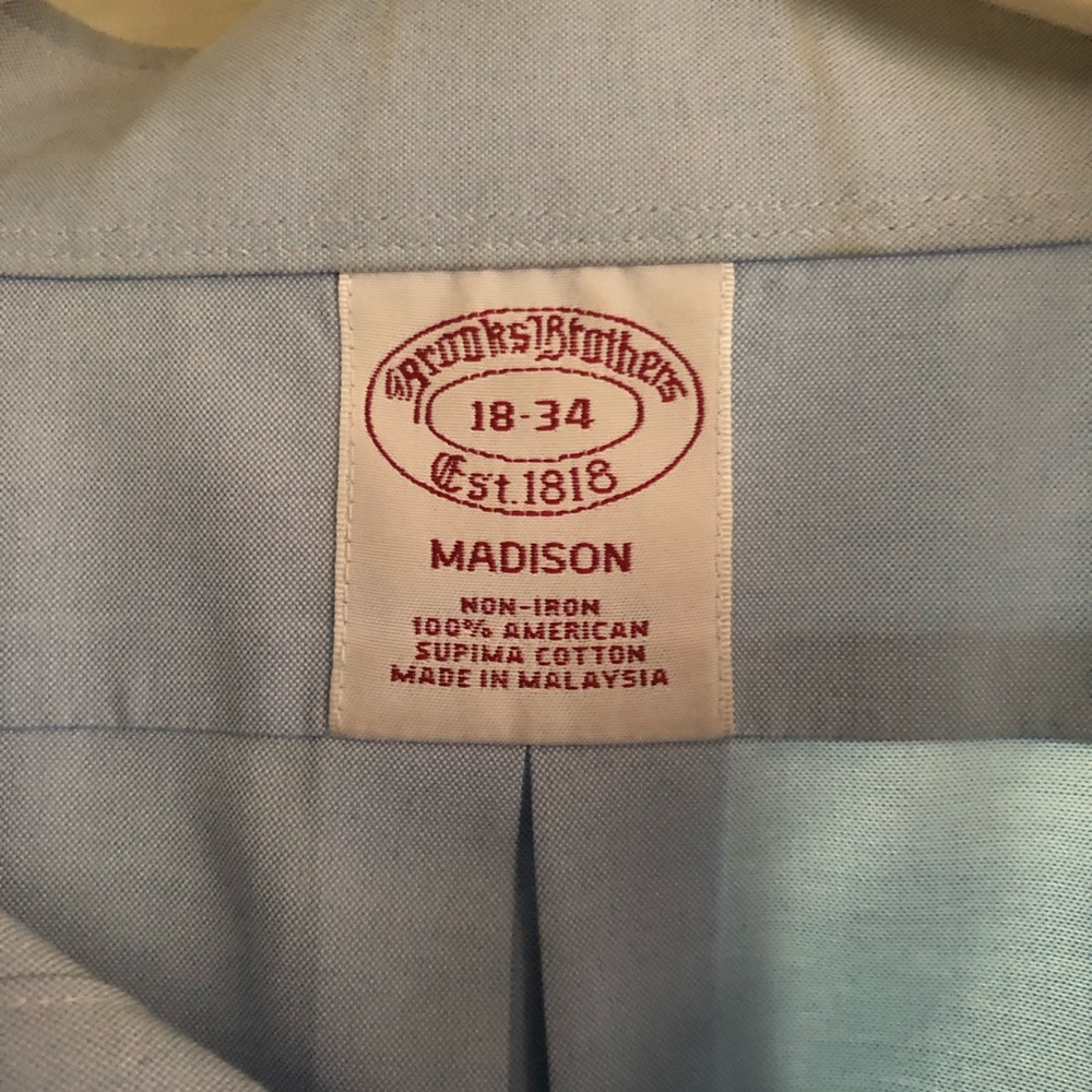 Brooks Brothers Madison Blue Button Down - Picture 4 of 7